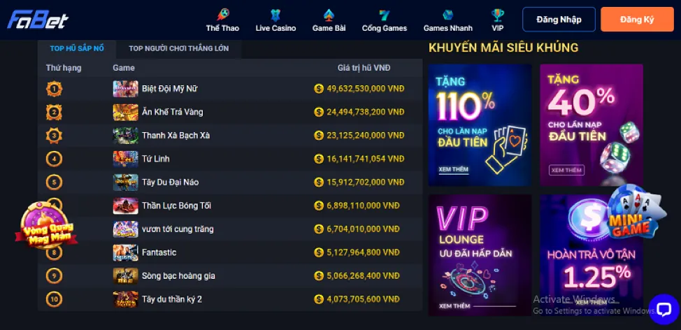 Đặc quyền và lợi ích độc quyền cho thành viên VIP K88